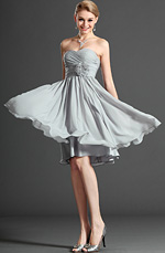 eDressit Charmante Bustier Gris Robe de Demoiselle d'Honneur (07120108)
