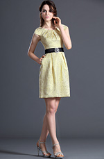 eDressit Stylish Design Yellow Cocktail Dress Party Dress (04120803)