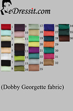 eDressit Dobby Georgette Farbemuster (50100101A)
