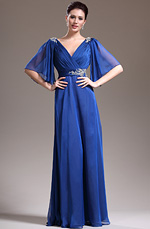 eDressit 2013 Neu Sexy V-Ausschnitt Blau Kleid für Braut´s Mutter(26134205)