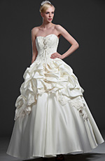 eDressit New Strapless Beaded Wedding Gown