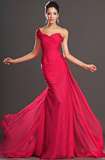 eDressit 2013 Nouveautés Gorgeous Rouge Bretelle Unique Robe de Soirée (00132102)