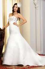 eDressit  White Beaded Wedding Gown (01092307)