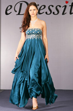 eDressit Elegant Silver crystal Evening Dress