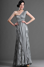 eDressit Fabulous Gray One Shoulder Evening Dress (00121208)
