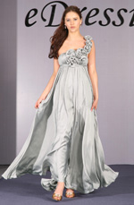 eDressit Elegant Single Rose Shoulder Evening Dress