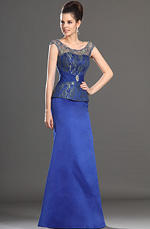 eDressit 2013 Nouveautés Elégant Dentelle Bleu Robe Mère de Mariée (26132805)