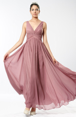 eDressit Elegant plunging V-cut neckline and back Dress