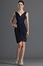 eDressit Gorgeous Dark Blue Party Dress Day Dress (03120305)