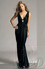 eDressit On Sale Black V-cut Evening Dress (00776000)