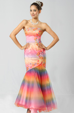 eDressit Glamorous Rainbow Prom Gown