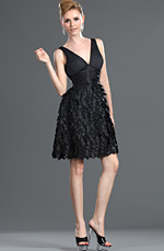 eDressit New V-neck Black Party Dress