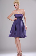 eDressit Strapless Cocktail Dress with Flower (04113706)