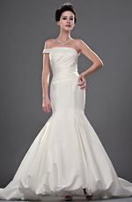 eDressit New Stylish Single Off Shoulder Wedding Gown