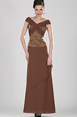 eDressit Kreuz-Träger Perlen Elegant Kleid für Mutter (26100309)