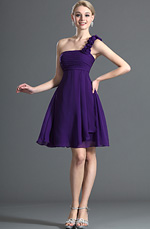 eDressit Bretelle Unique Violet Robe de Demoiselle (07121006)