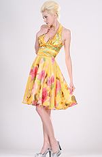 eDressit Floral Halter Cocktail Dress