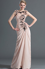 eDressit  Stilvoll Elegant Ärmellos mit Spitze Abendkleid (00122201)
