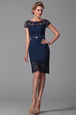 eDressit Short Sleeves Dark Blue Mother of the Bride Dress (26150105) eDressit Short Sleeves Dark Blue Mother of the Bride Dress (26150105)