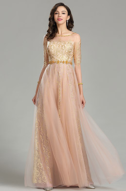 eDressit Gold \u0026 Blush Beaded Quinceanera Evening Dress (26180424)