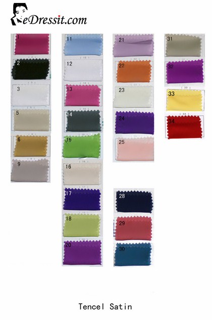 Satin Color Chart