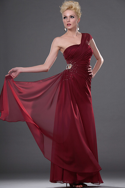eDressit Stylish One Shoulder Beaded Evening Dress (00111817)