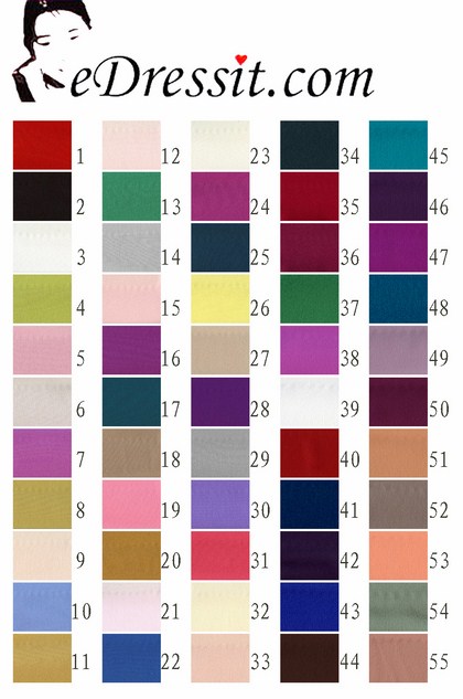 Satin Color Chart