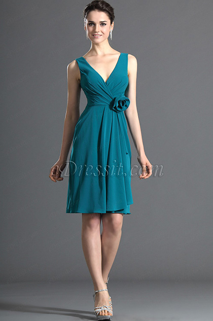 v cut frock