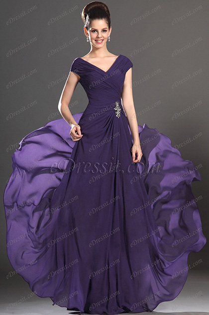 purple mother of the bride dresses