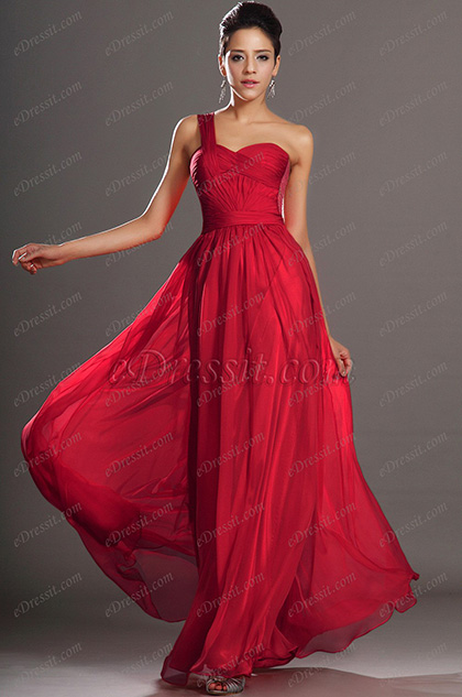 New Arrival Gorgeous One shoulder Evening Dress 