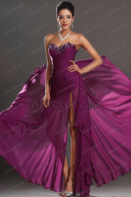 eDressit Formal Purple Strapless Evening Dress (00134706)