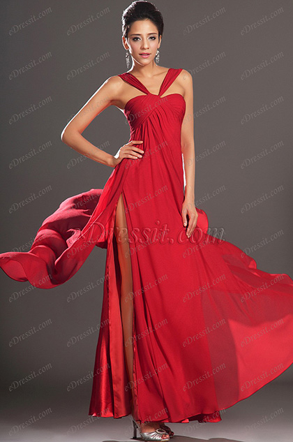 eDressit New Gorgeous High Split Red Evening Dress (00131402)