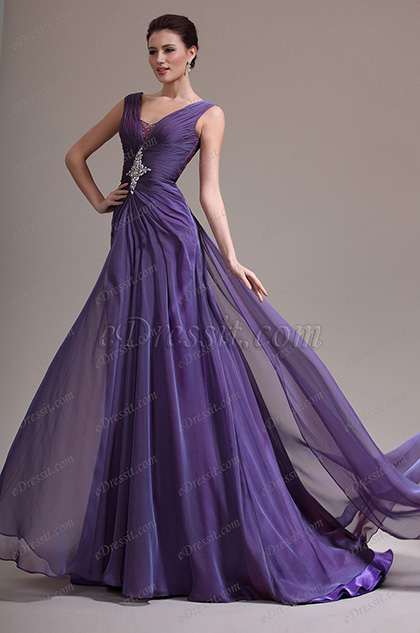eDressit New Sexy V-cut Beaded Evening Dress (02134506)