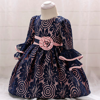 blue baby frock