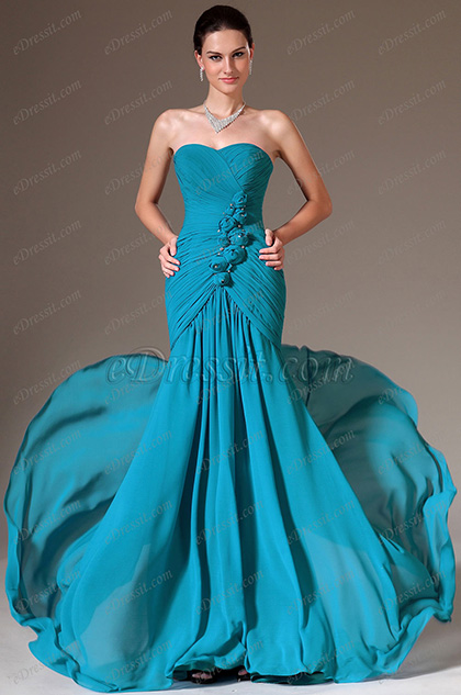 eDressit Blue Strapless Sweetheart Prom Gown (00141011)
