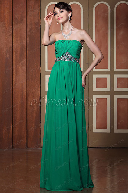 evening gown with flats