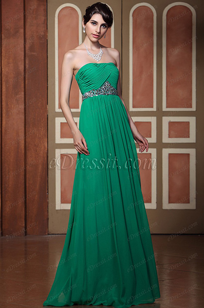 evening gown with flats