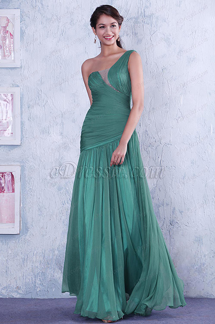 light green color gown