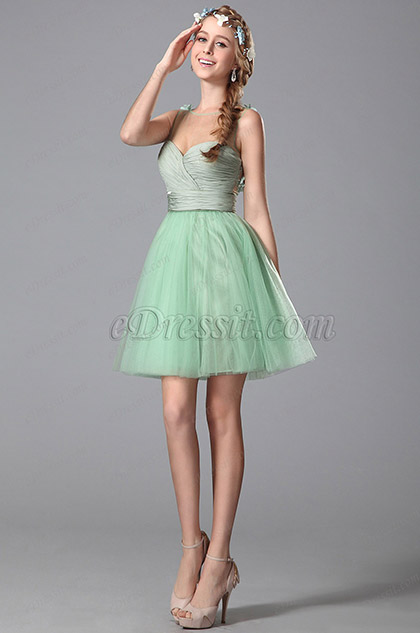 light green hoco dress
