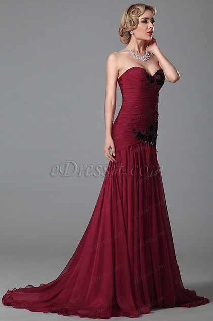 sweetheart evening gown
