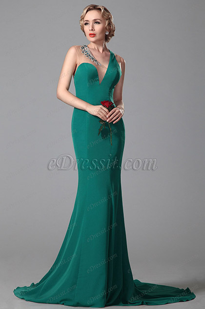 polyester evening gowns