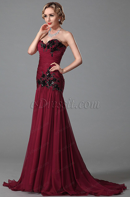 sweetheart evening gown