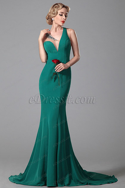 polyester evening gowns