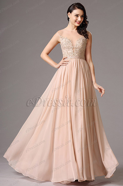 peach gown online