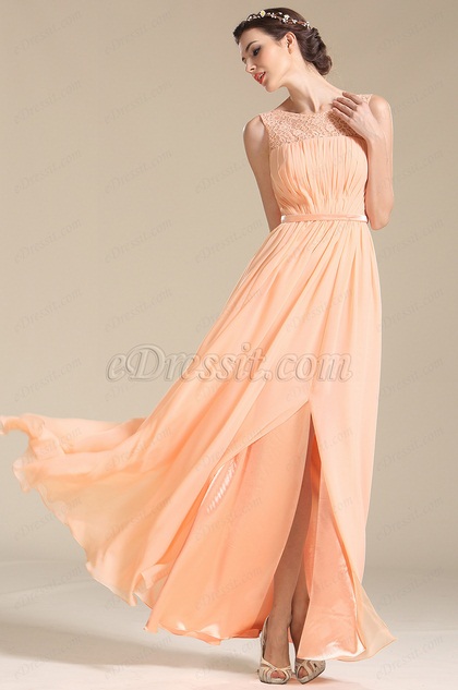 Elegant Sleeveless Pink Bridesmaid Dress Evening Dress (07152901) Elegant Sleeveless Pink Bridesmaid Dress Evening Dress (07152901)