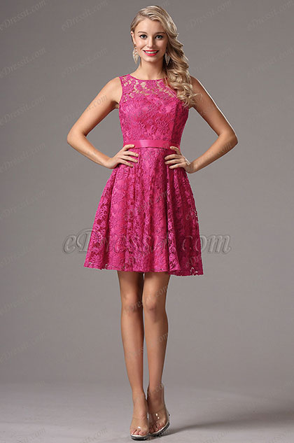 hot pink dress for party