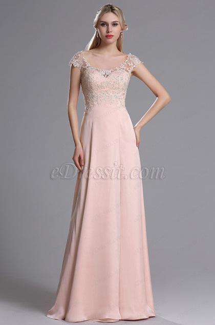 eDressit Pink Sweetheart Cap Sleeves Long Prom Evening Dress (00164201) eDressit Pink Sweetheart Cap Sleeves Long Prom Evening Dress (00164201)