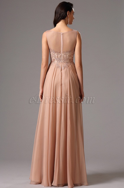 plunging neckline gown