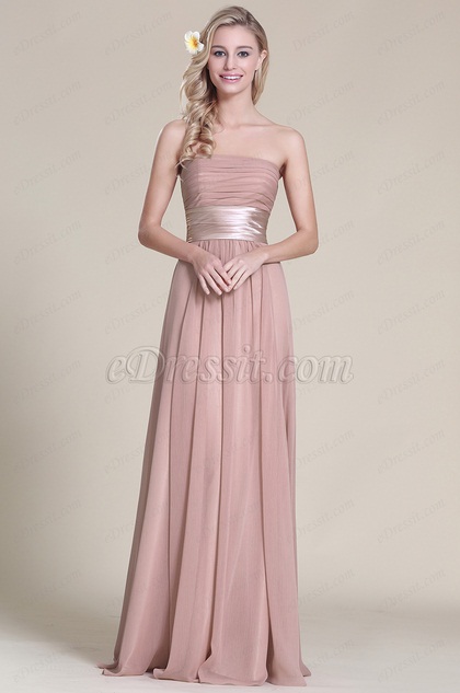 eDressit Strapless Bridesmaid Dress With Pleated Bodice (07151446) eDressit Strapless Bridesmaid Dress With Pleated Bodice (07151446)