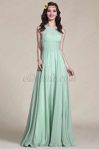 eDressit Halter Neck Mint Evening Dress Bridesmaid Dress (07153904)